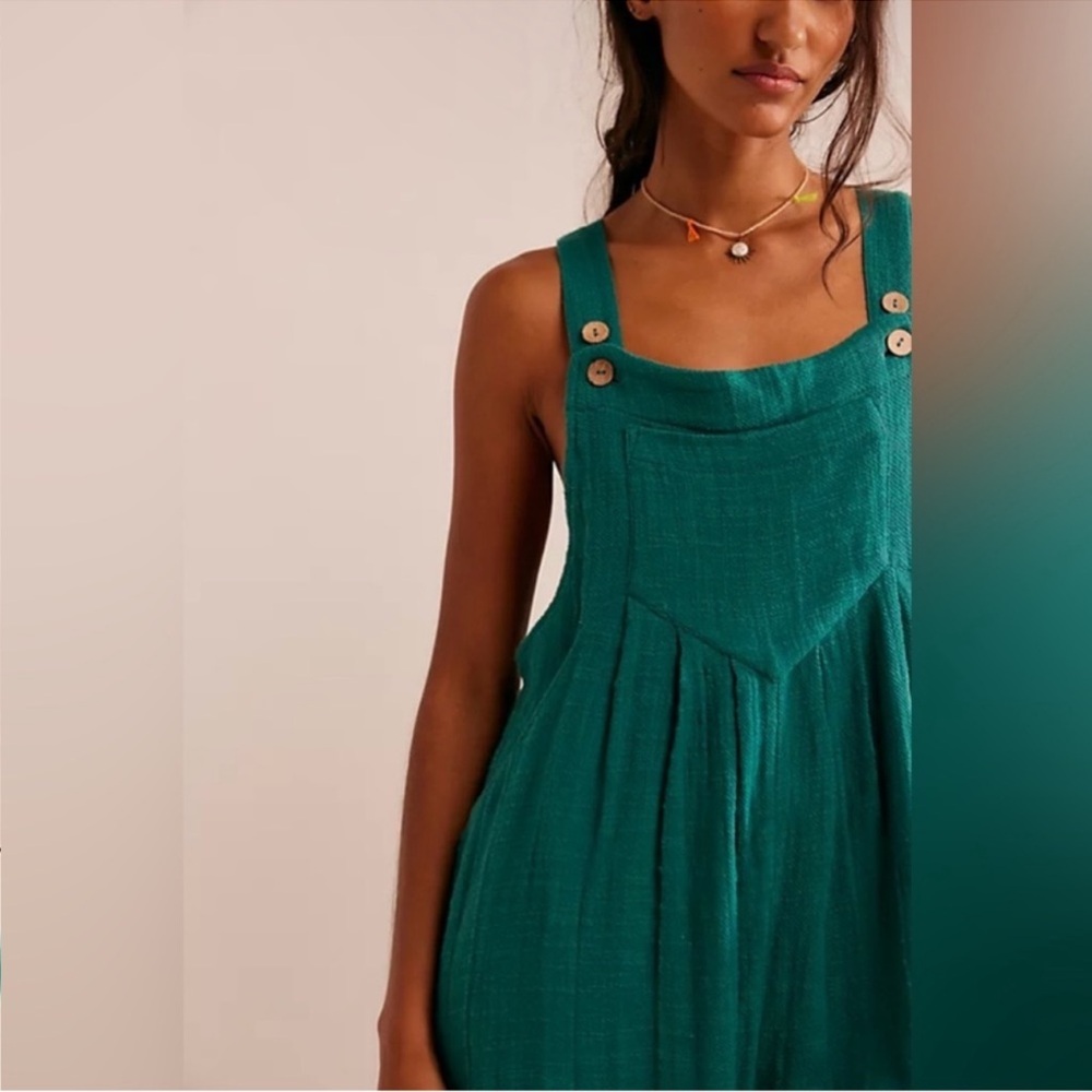 NWT Free People Beach | Sun-Drenched Overalls | Small - Picture 3 of 16